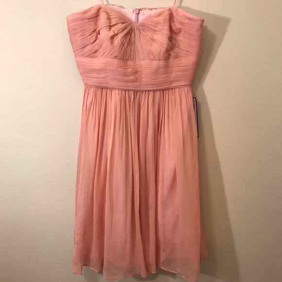 J Crew NWT misty rose strapless bridesmaid dress - Picture 3 of 7